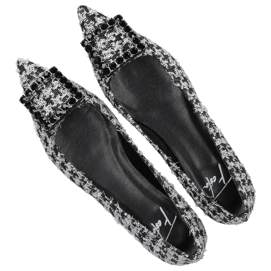 Roberto Festa - Ballerinas AMAIA Tweed - schwarz