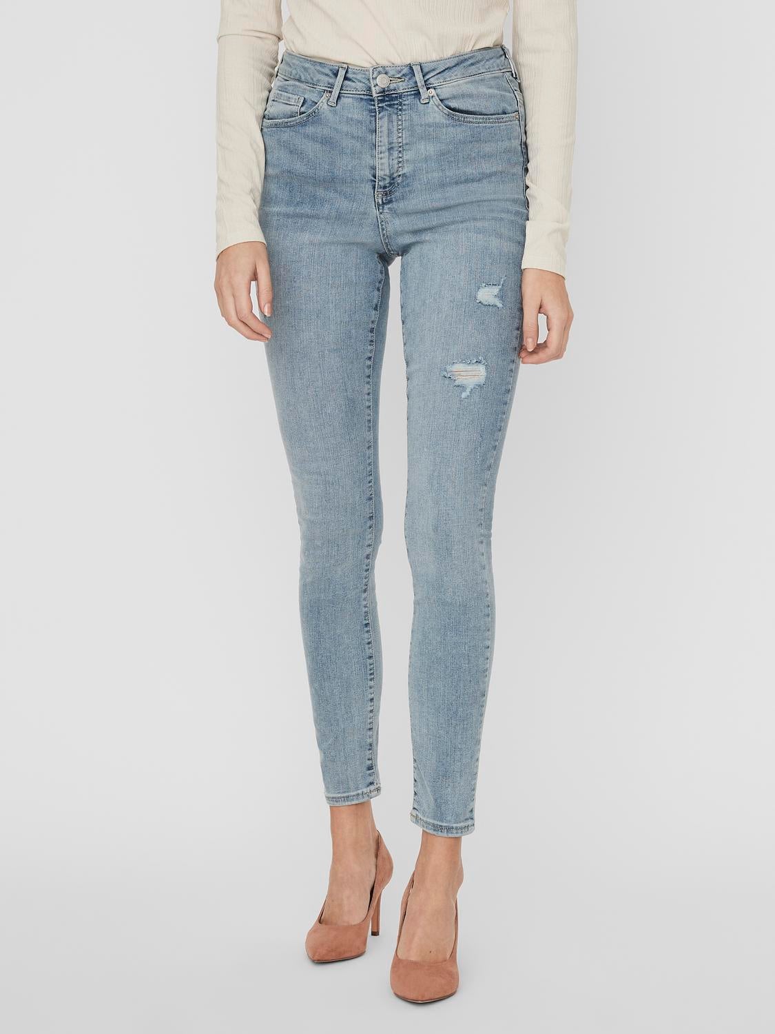 VMSOPHIA Hohe Taille Skinny Fit Jeans