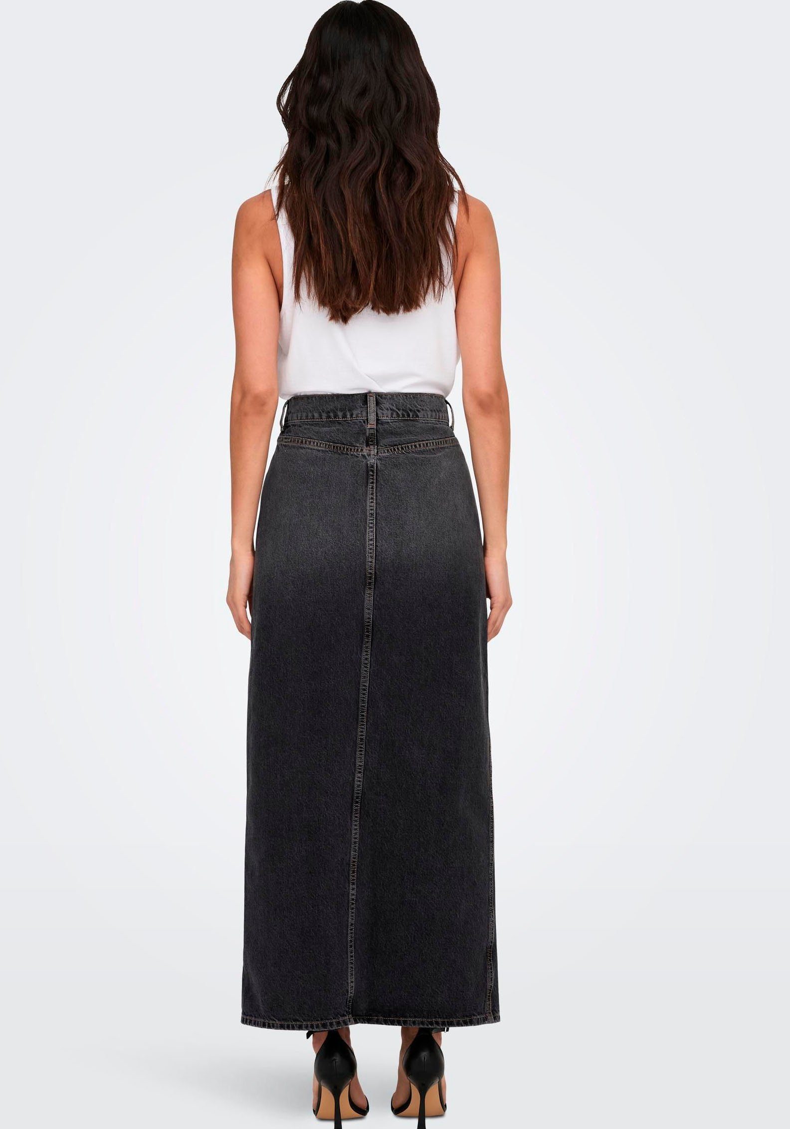 ONLY Jeansrock ONLCILLA LONG SLIT SKIRT DNM NOOS