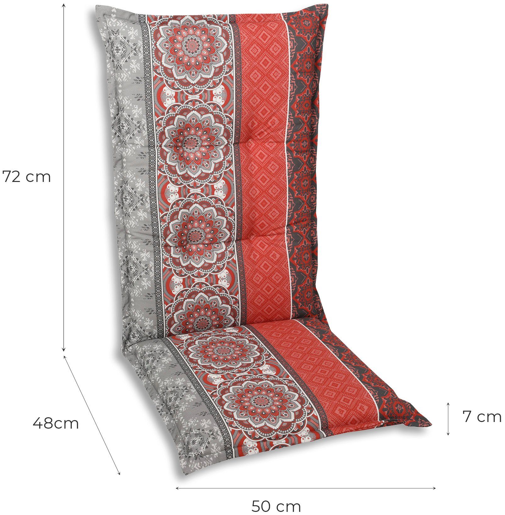 GO-DE Hochlehnerauflage, (Set, 2 St)