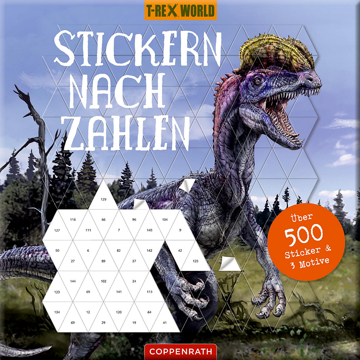 Stickern nach Zahlen T-Rex World