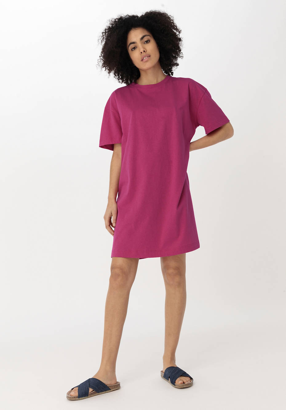 T-Shirt Kleid aus Bio-Baumwolle mit Hanf