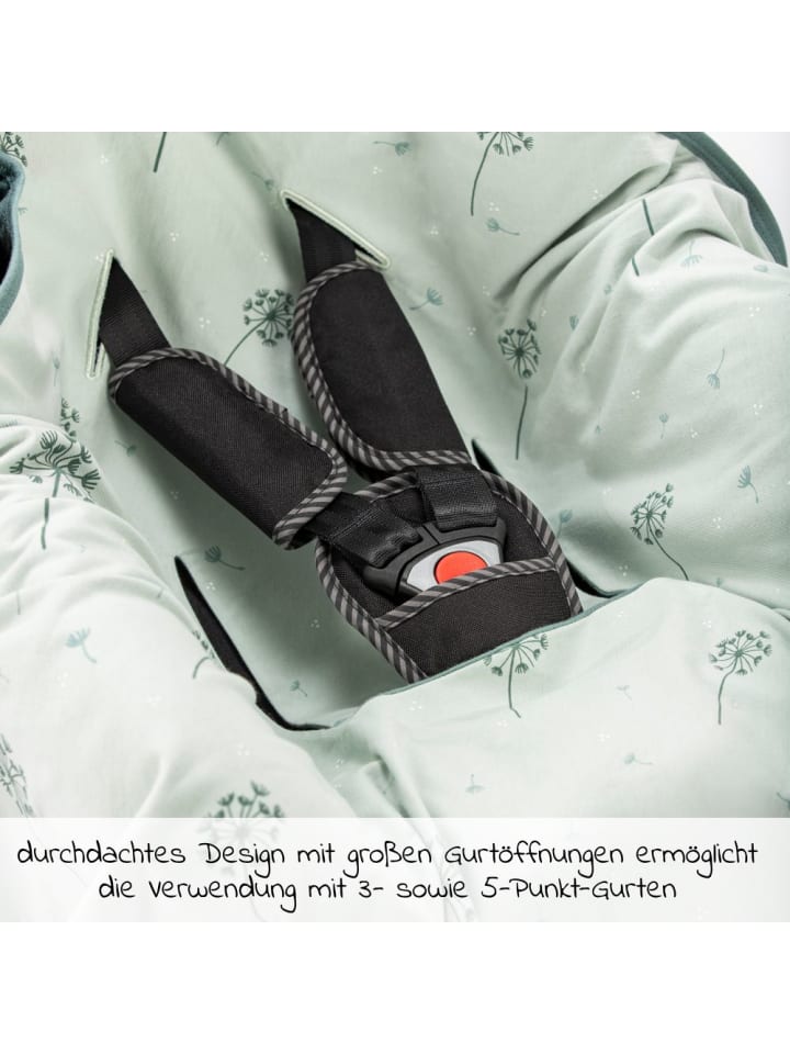 Zamboo Einschlagdecke / leichte Kuscheldecke für Babyschalen in gruen günstig kaufen onesize