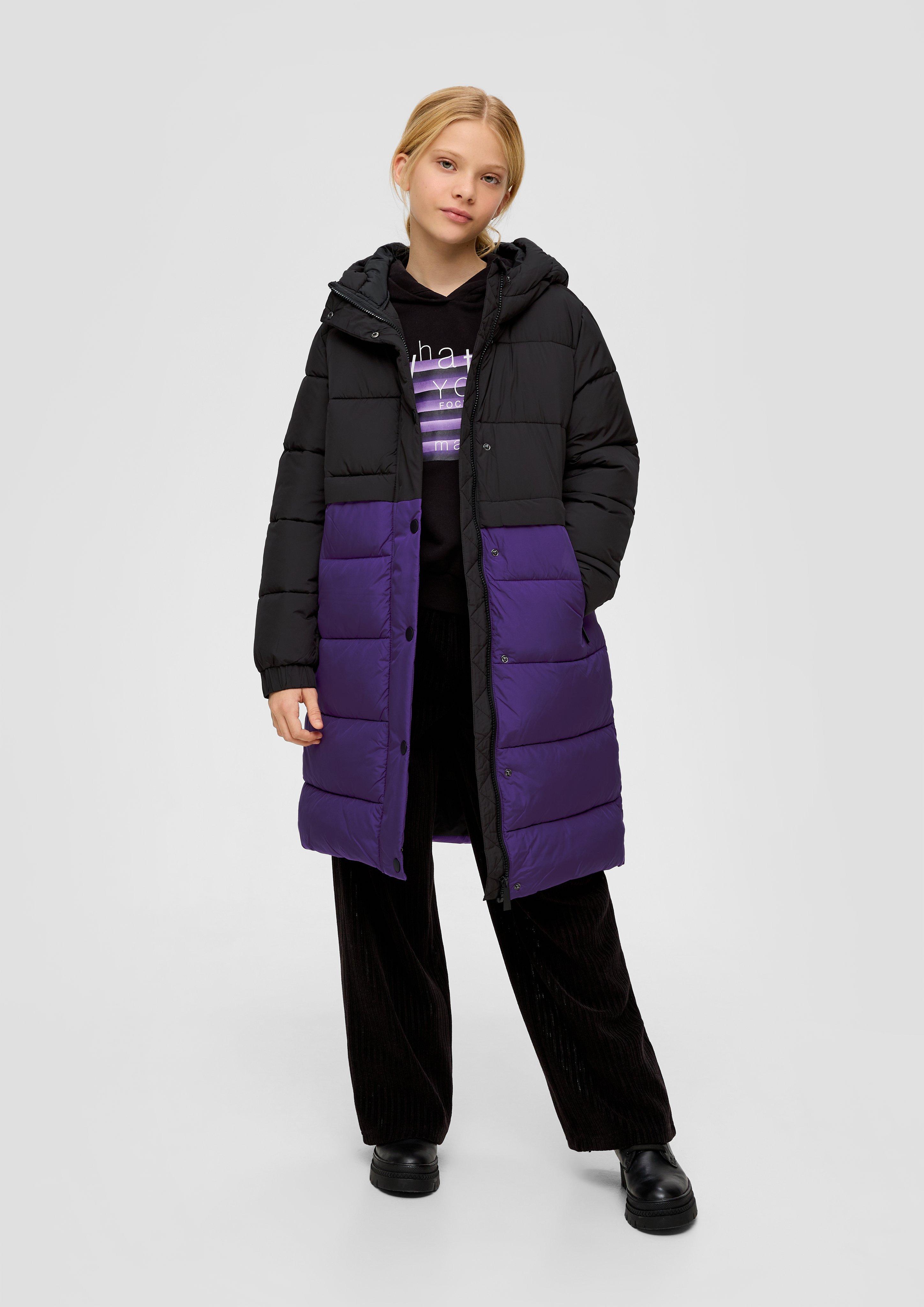 Steppmantel mit Colour-Blocking  2131932-9999