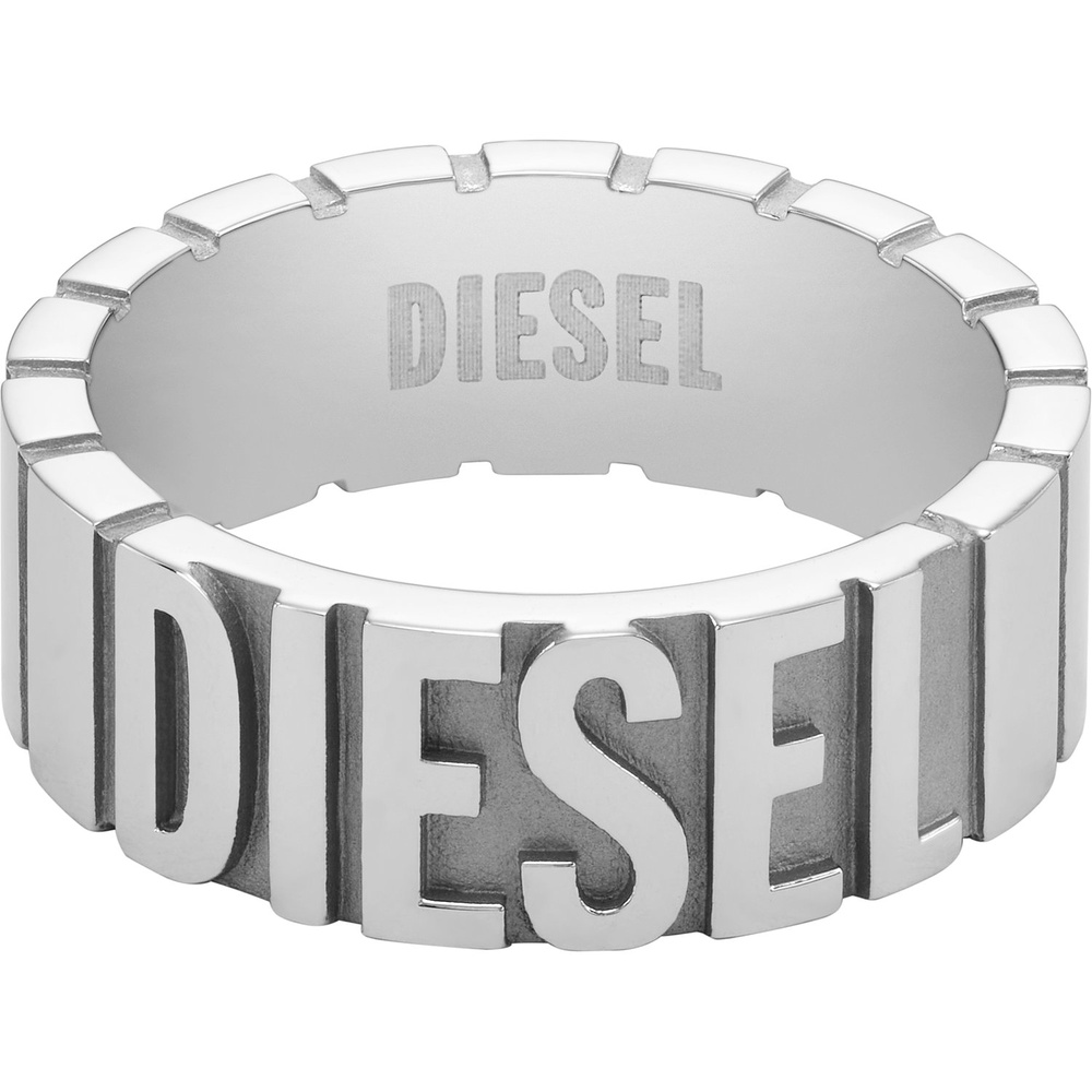 Diesel Bague pour hommes Acier inoxydable argent Bague