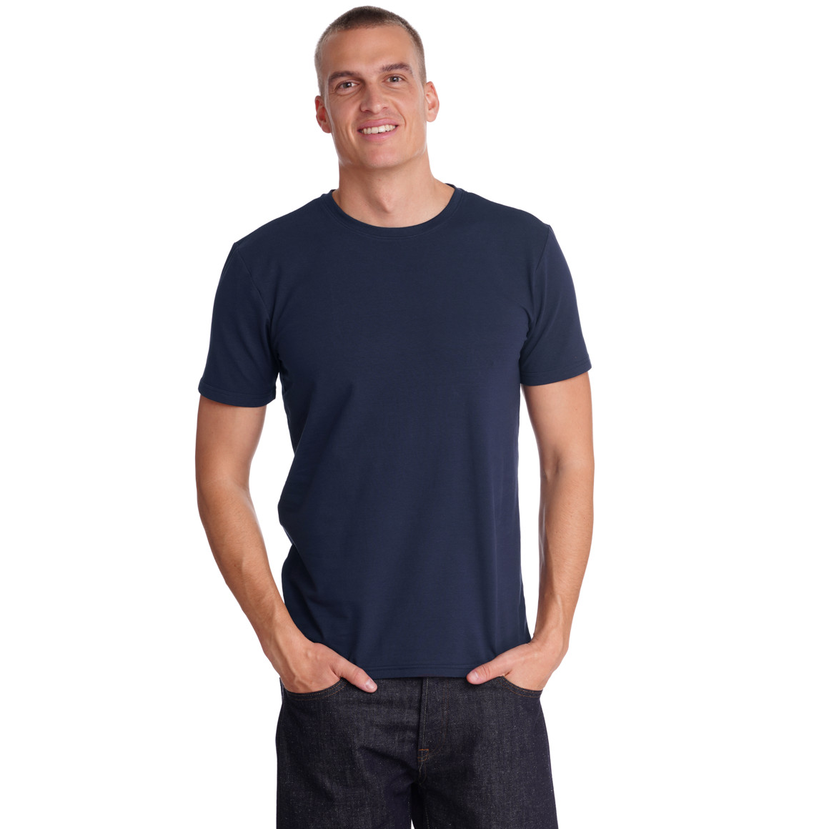 2 Herren T-Shirts mit Rundhalsausschnitt