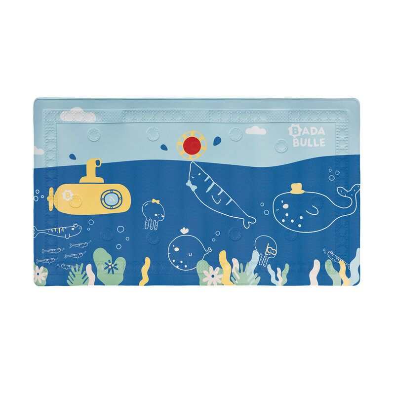 Tapis de bain avec témoin de température animaux marin Badabulle