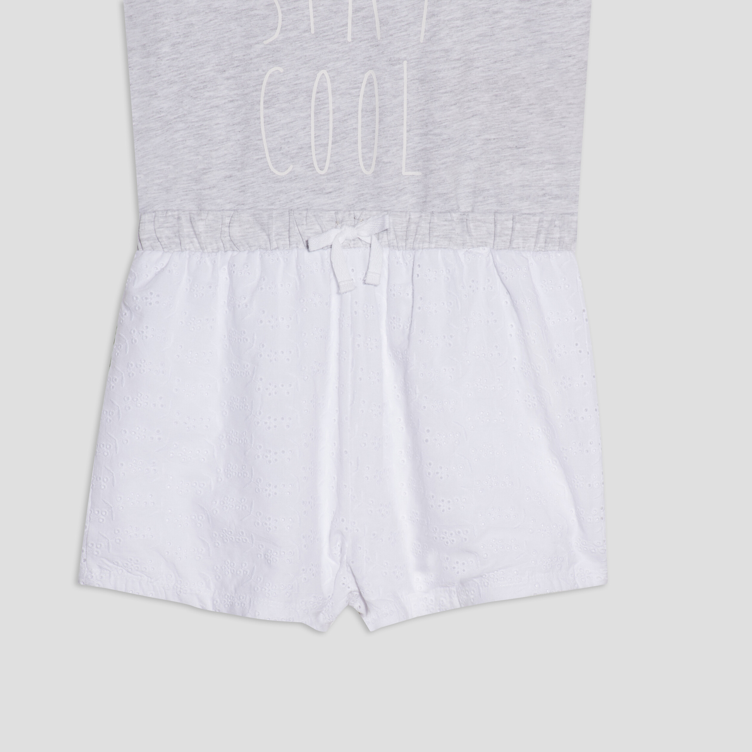 Ensemble pyjama 2 pièces gris fille | La Halle