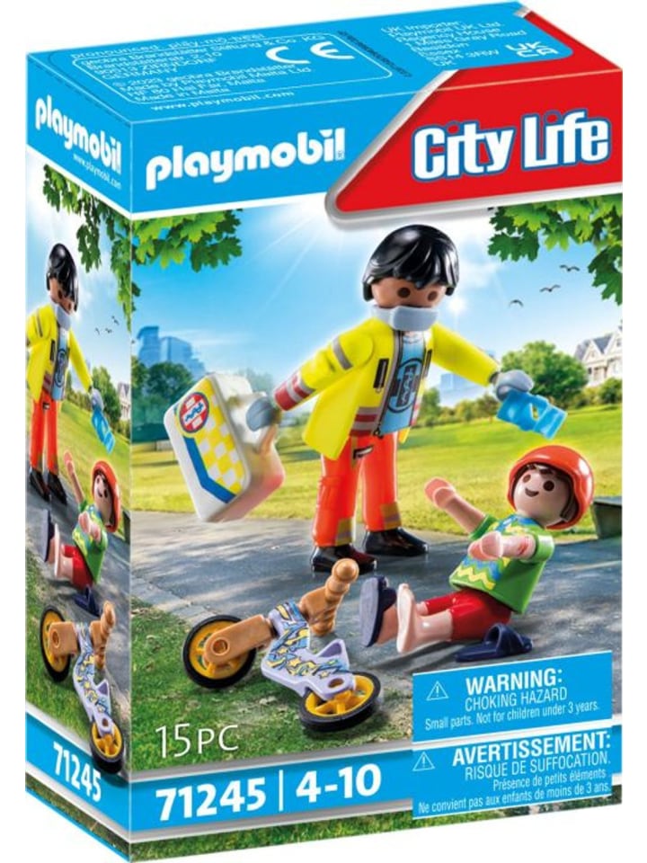 Playmobil Sanitäter mit Patient in Mehrfarbig ab 4 Jahre günstig kaufen onesize