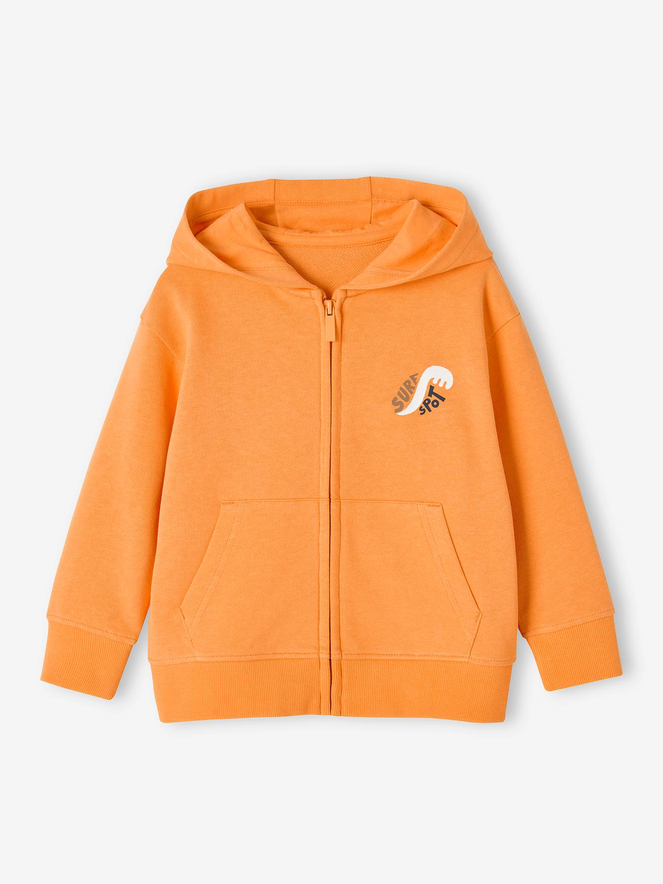 Vertbaudet Jungen Kapuzensweatjacke Oeko-Tex - orange