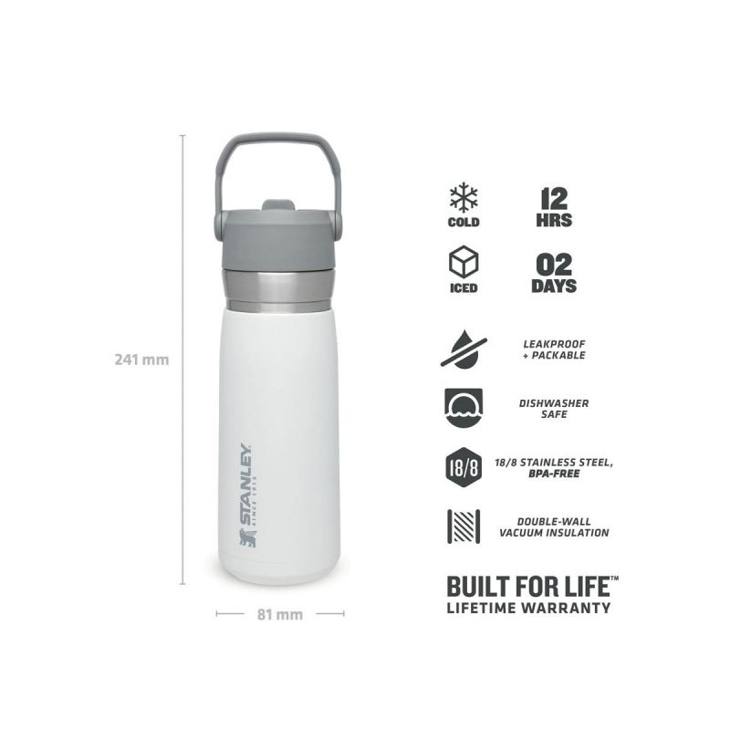 Thermoflasche Stanley, Go Iceflow Flip Straw Water Bottle 22oz \/ 650ml  Polar