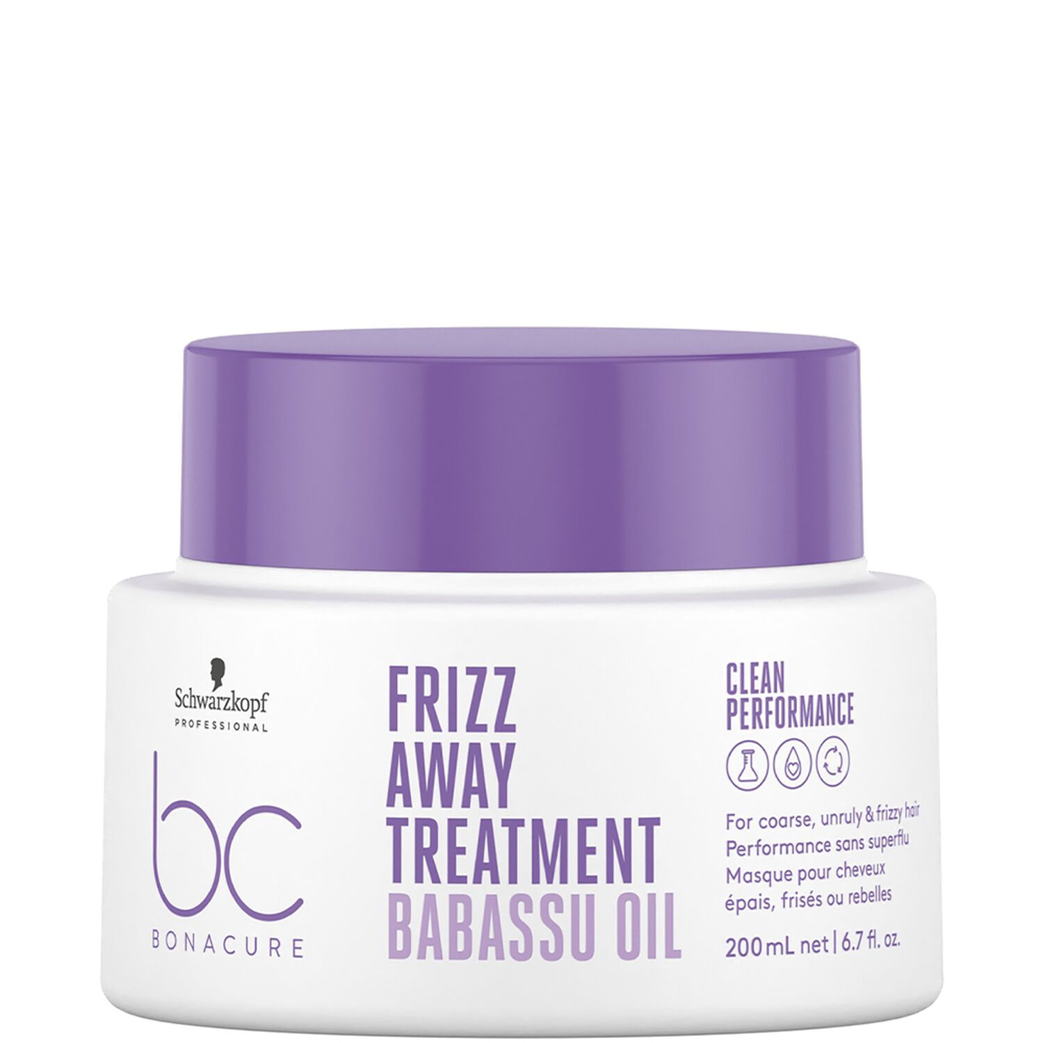 Schwarzkopf Professional BC Bonacure Frizz Away Masque anti-frisottis cheveux rebelles, épais et frisés