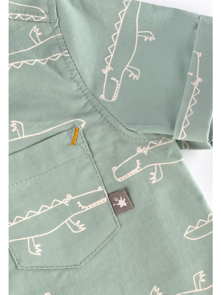 Sigikid Batist Hemd Happy Crocodile in mintgrün günstig kaufen