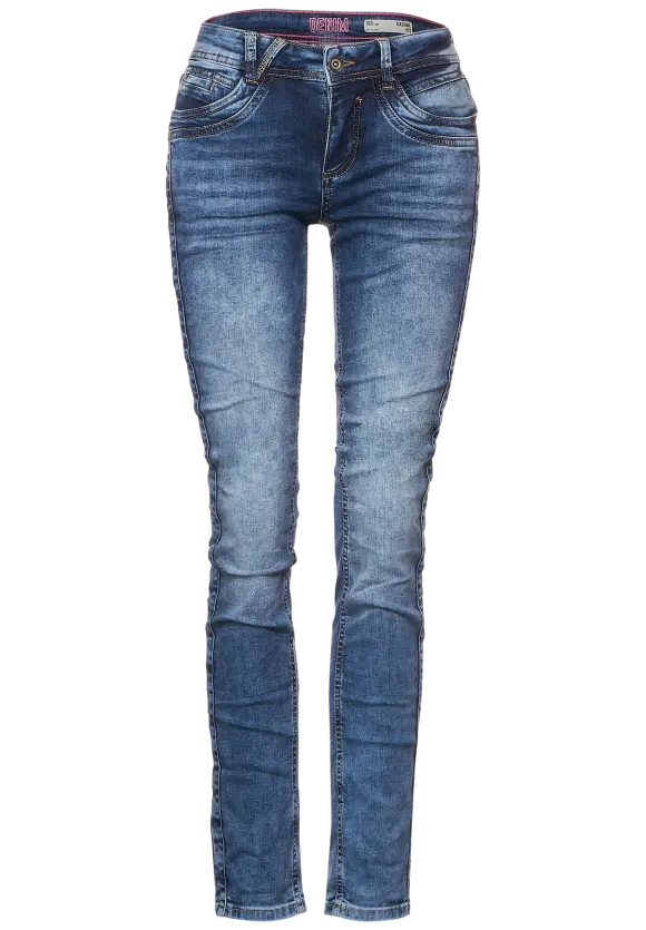 Street One Mittelblaue Casual Fit Jeans