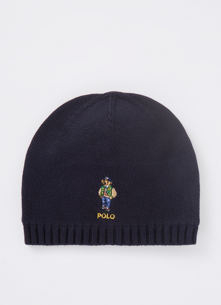 Căciulă groasă tricotată Ralph Lauren cu logo
