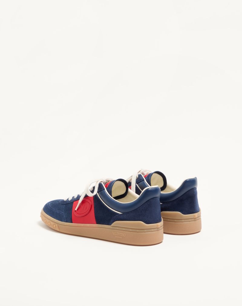 Baskets basses Upvillage en cuir fendu et cuir de veau nappa