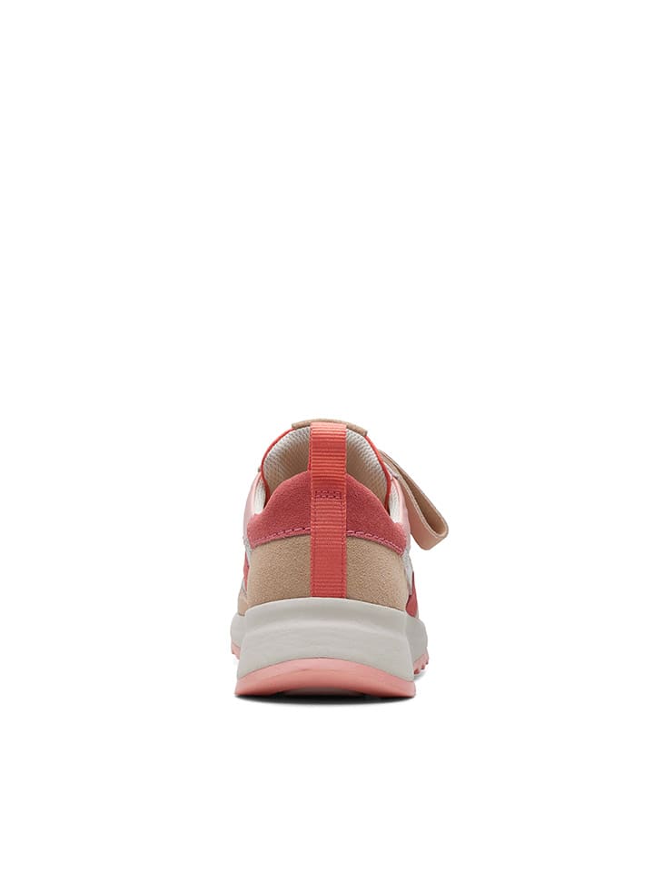 Clarks Leder-Sneakers in Rosa günstig kaufen