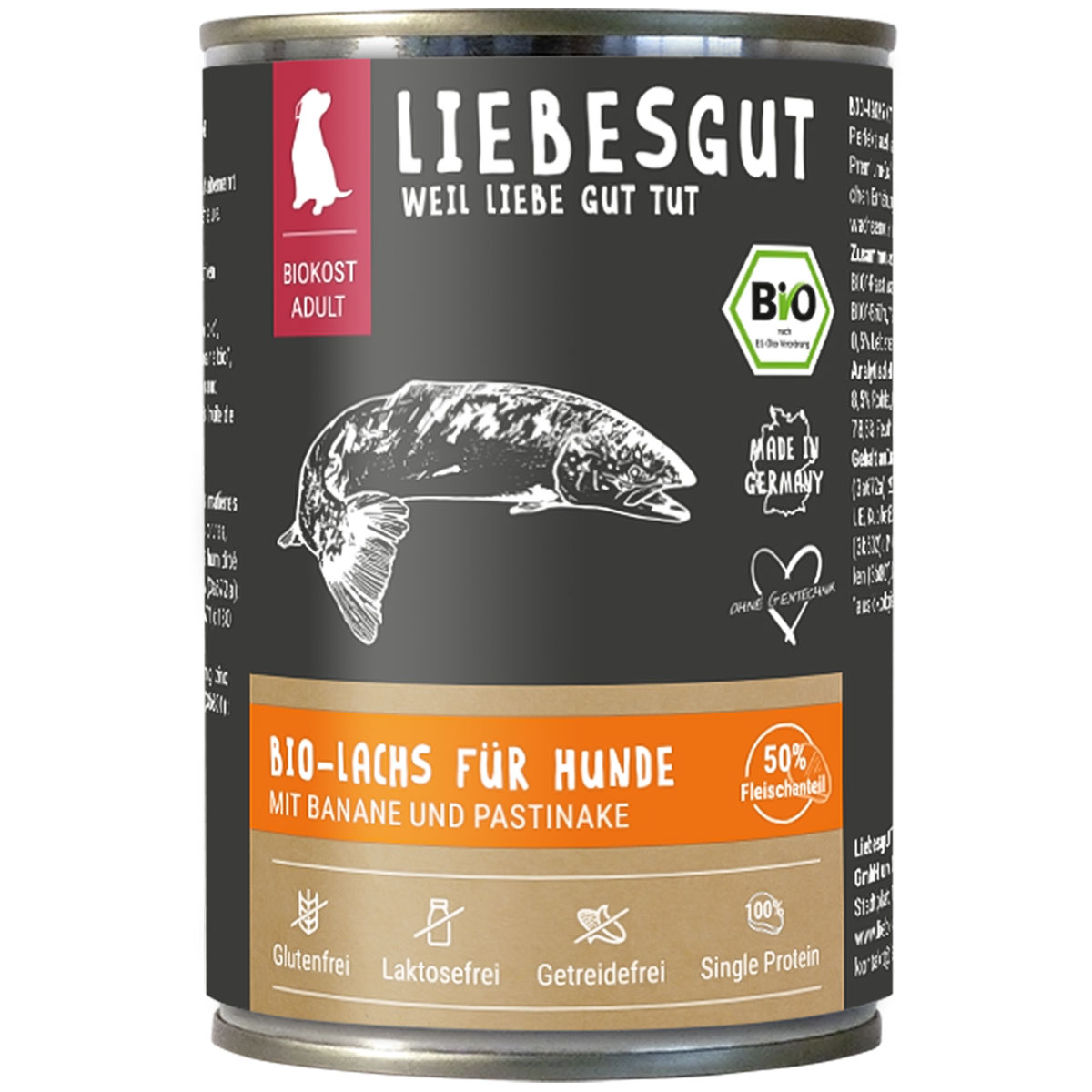 Liebesgut BIO Lachs mit Banane und Pastinaken kaufen bei ZooRoyal