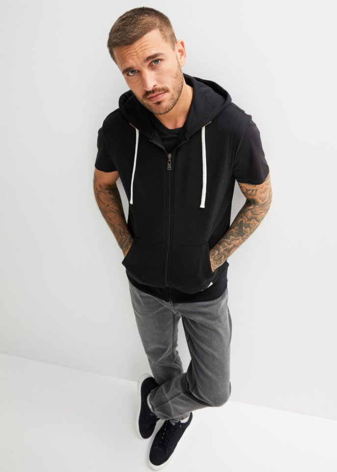 Sweatweste mit recyceltem Polyester