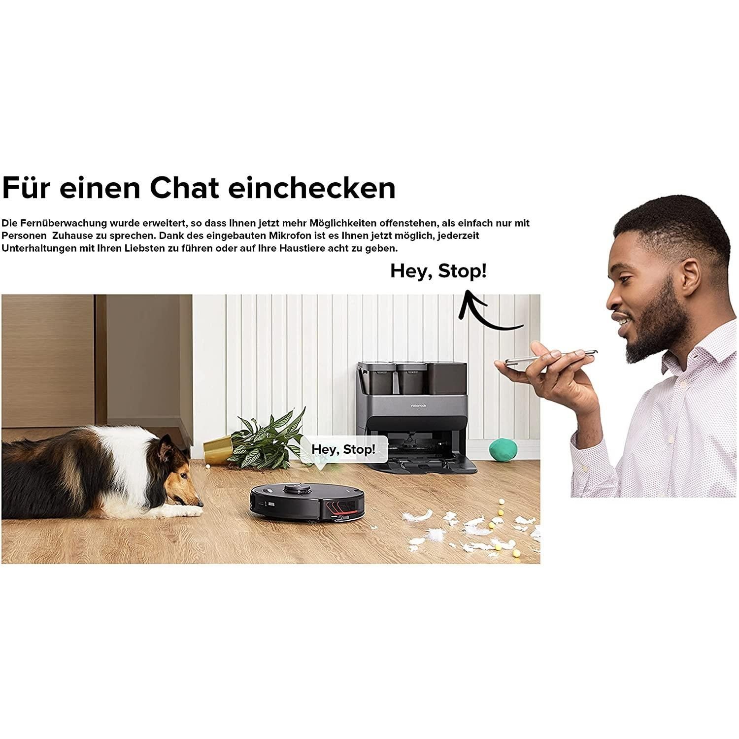 Roborock Akku-Hand-und Stielstaubsauger S7 MaxV Ultra Saug- & Wischroboter mit Absaugstation
