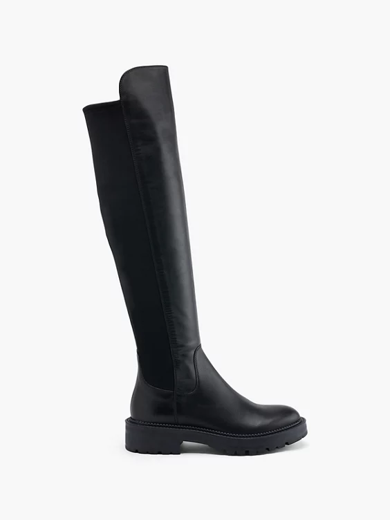 5th Avenue Leder Overknee