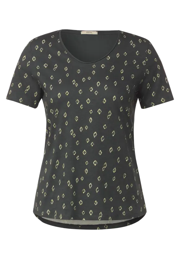 CECIL Ikat Minimalprint T-Shirt