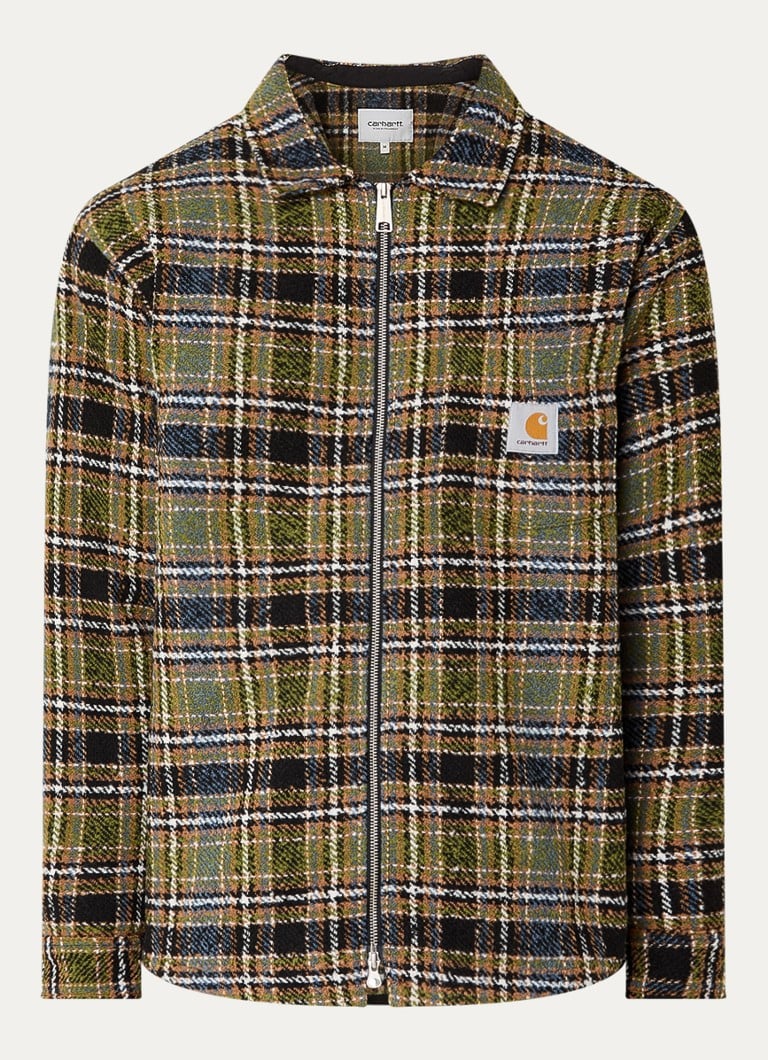 Carhartt WIP Stroy majica s kariranim uzorkom i logotipom