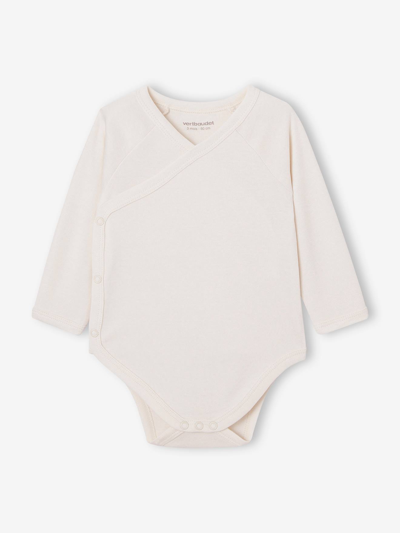 Vertbaudet Bio-Kollektion: 7er-Pack Baby Wickelbodys BASIC Oeko-Tex - mehrfarbig