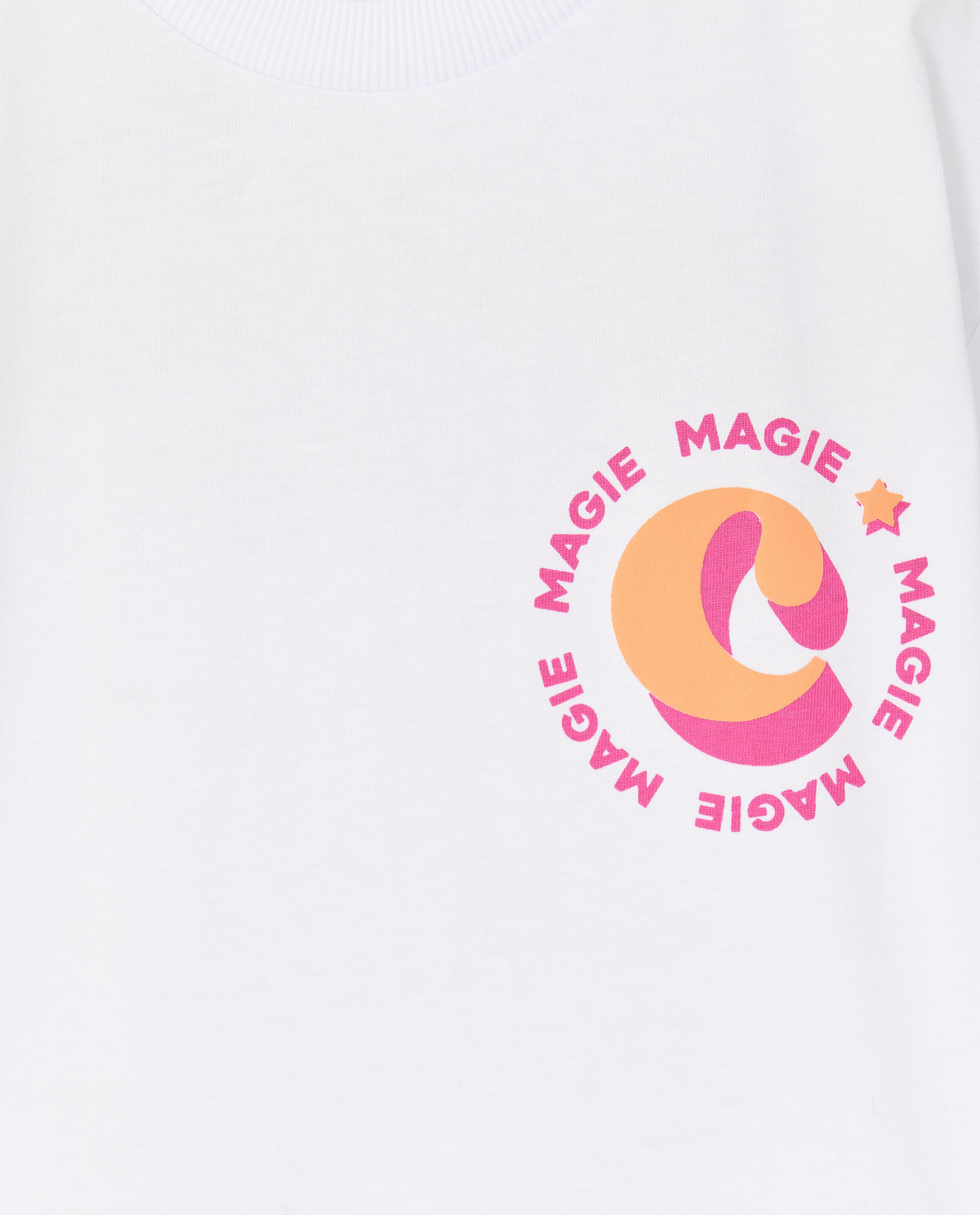 Tricou CAMILLE MAGIC seaside tour, unisex, 4-14 ani, alb