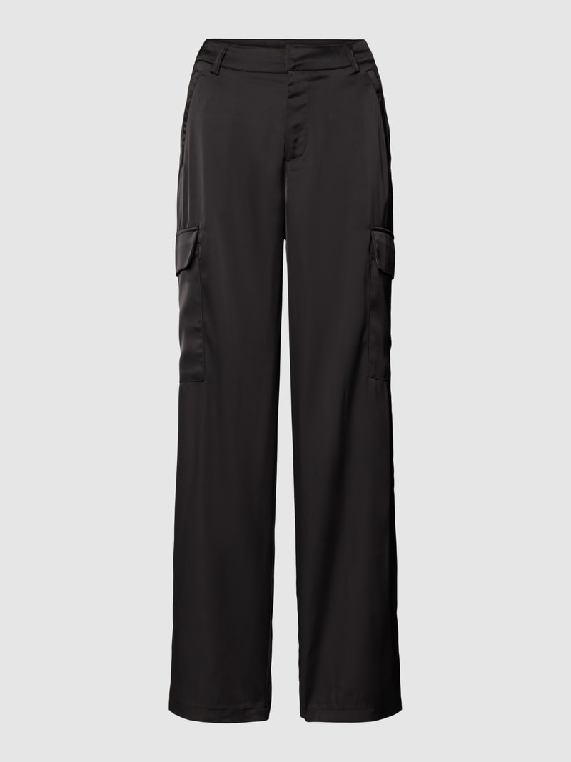 Cargohose mit Leistentaschen Modell 'PILAR' in schwarz