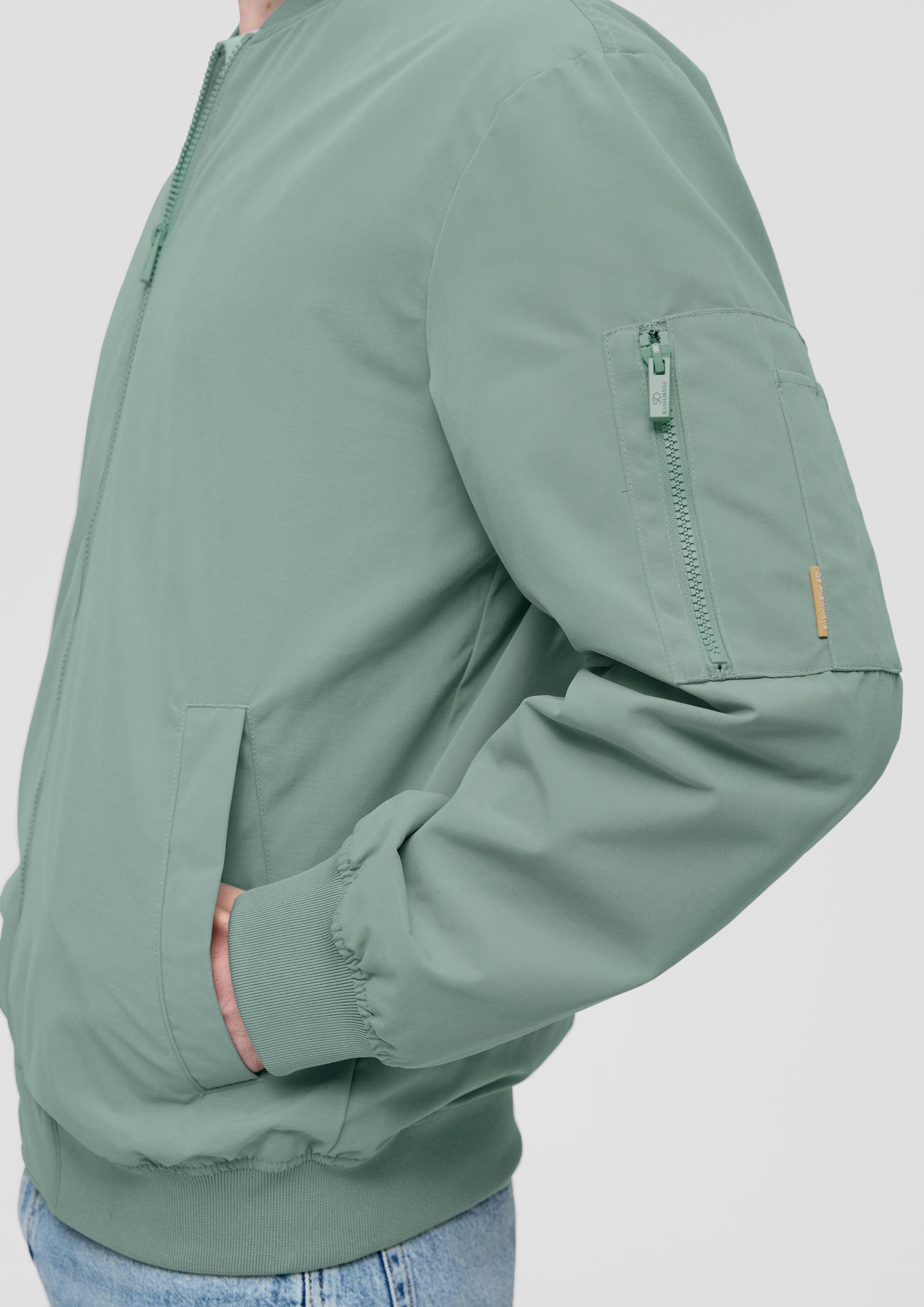 Blouson-Jacke mit Ärmel-Zipper  2141629-7238