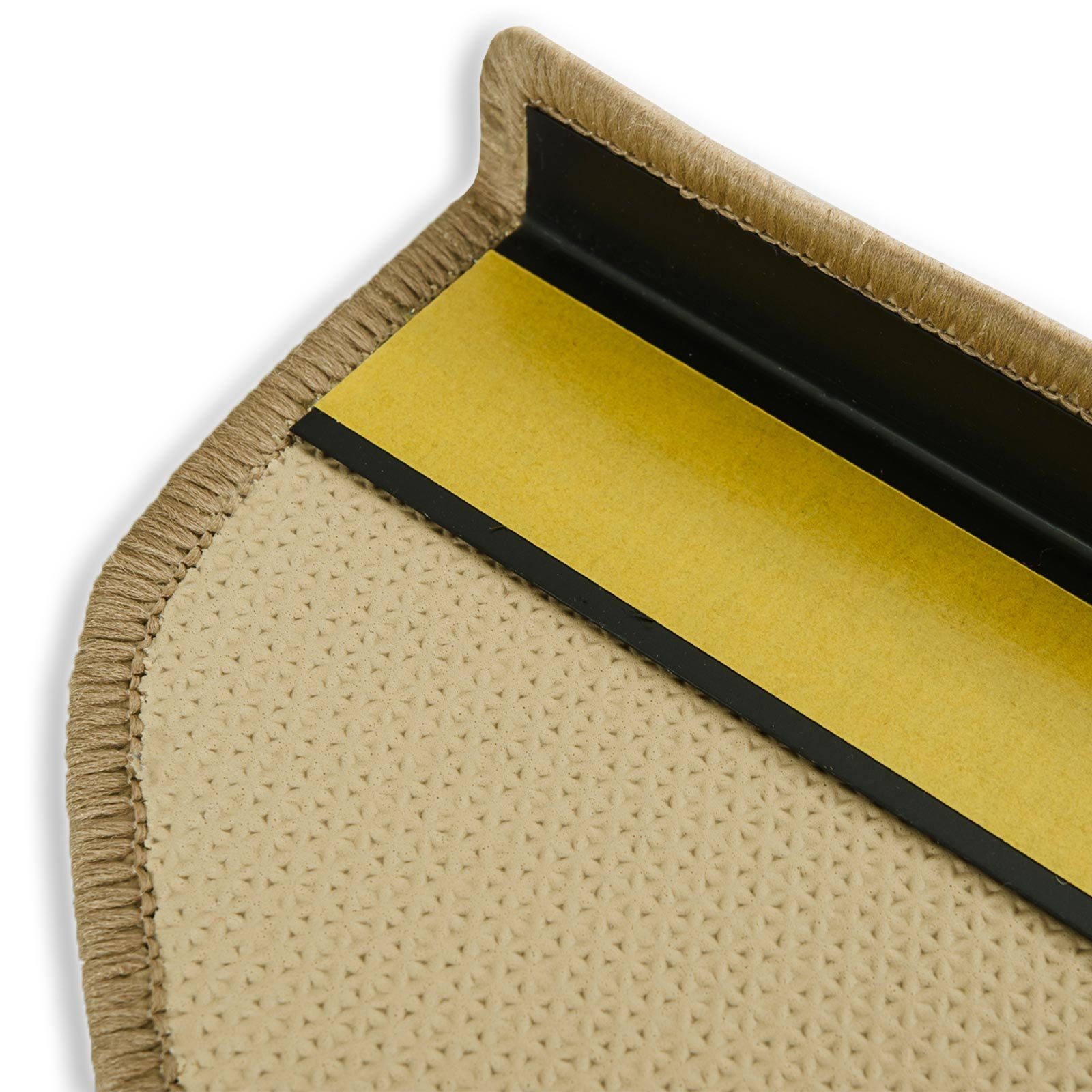 Stufenmatte Via Veneto, Erhältlich in vielen Farben & Größen, Treppenschutz, Floordirekt, Halbrund, Höhe: 8,5 mm