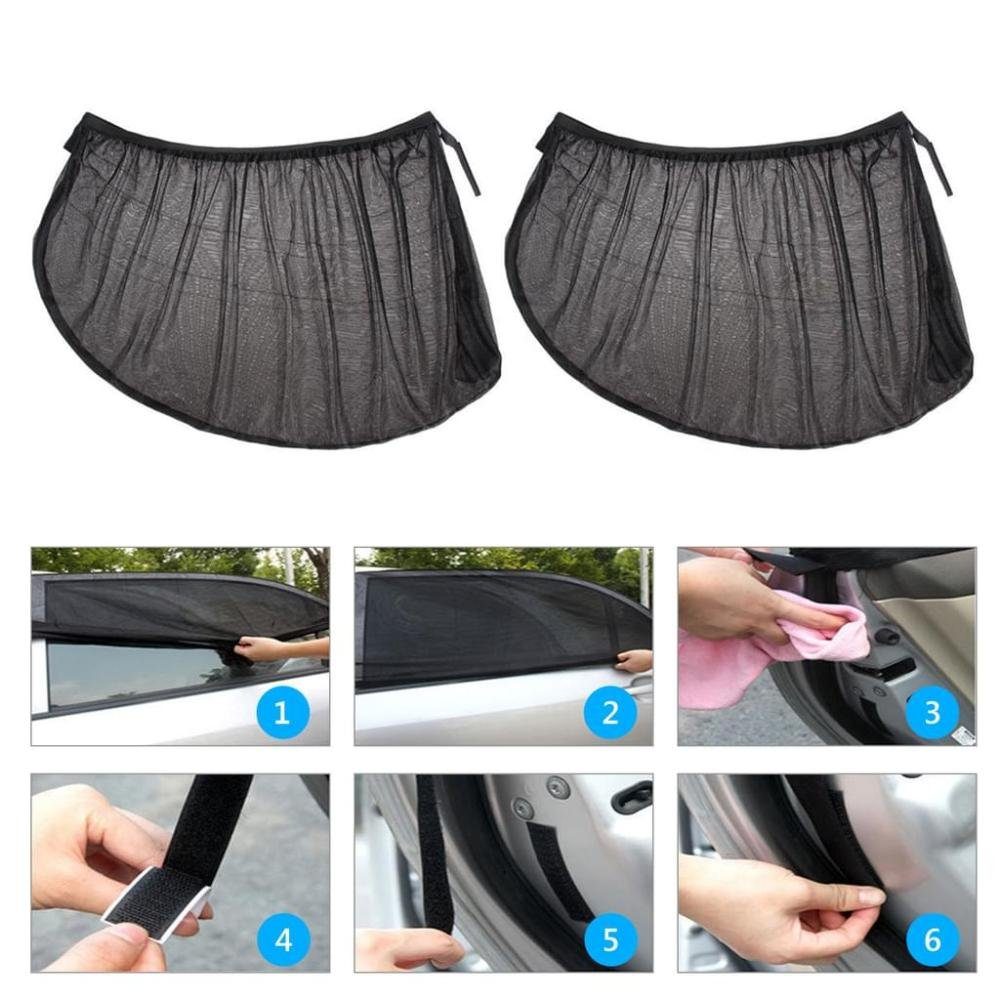 Sonnenschutz 2Pcs Auto Sonnenschutz, UV Schutz, Schützt Mitfahrer, Kinder&Haustiere, Einemgeld