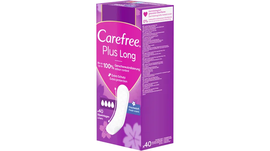 Carefree Plus Long Frischeduft x40 Slipeinlagen