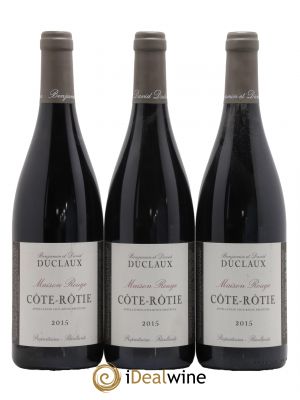 Côte-Rôtie Maison Rouge Domaine Duclaux  2015 - Lot de 3 Bouteilles