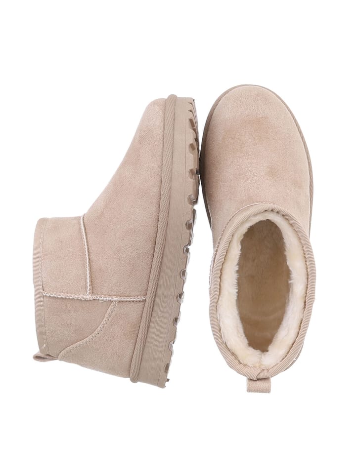 Ital-Design Stiefelette in Beige günstig kaufen