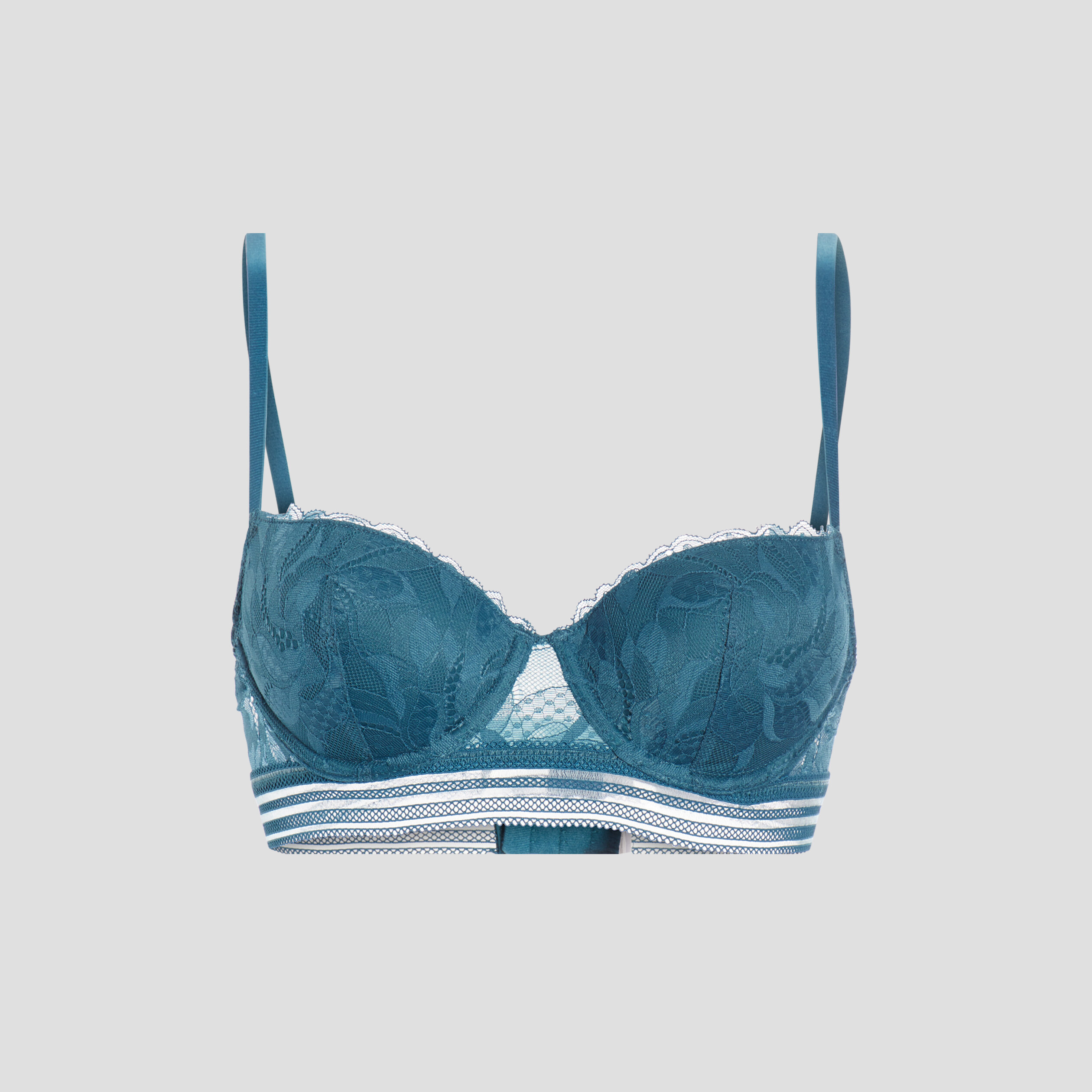 Soutien-gorge corbeille bleu pétrole femme | La Halle