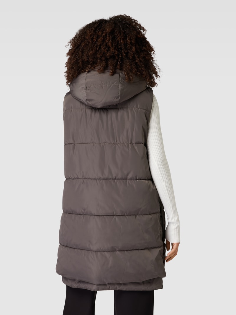 Steppweste im Double-Layer-Look Modell 'NEWNORA' in graphit