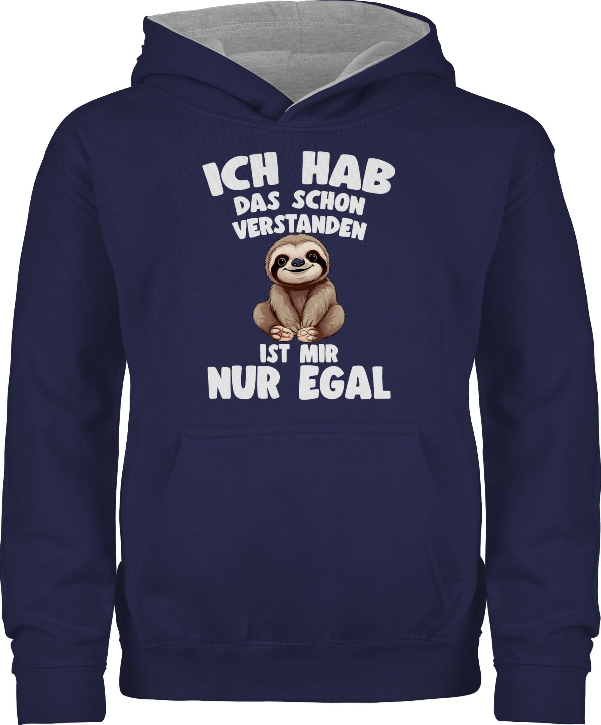 Shirtracer Hoodie Ich hab das schon verstanden ist mir nur egal Lustiger Spruch Faultier Faultier