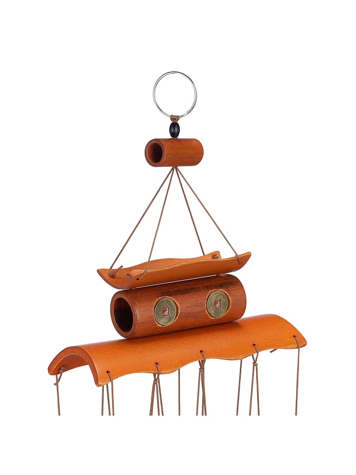 relaxdays Windspiel in Braun - (B)14 x (H)60 cm günstig kaufen onesize