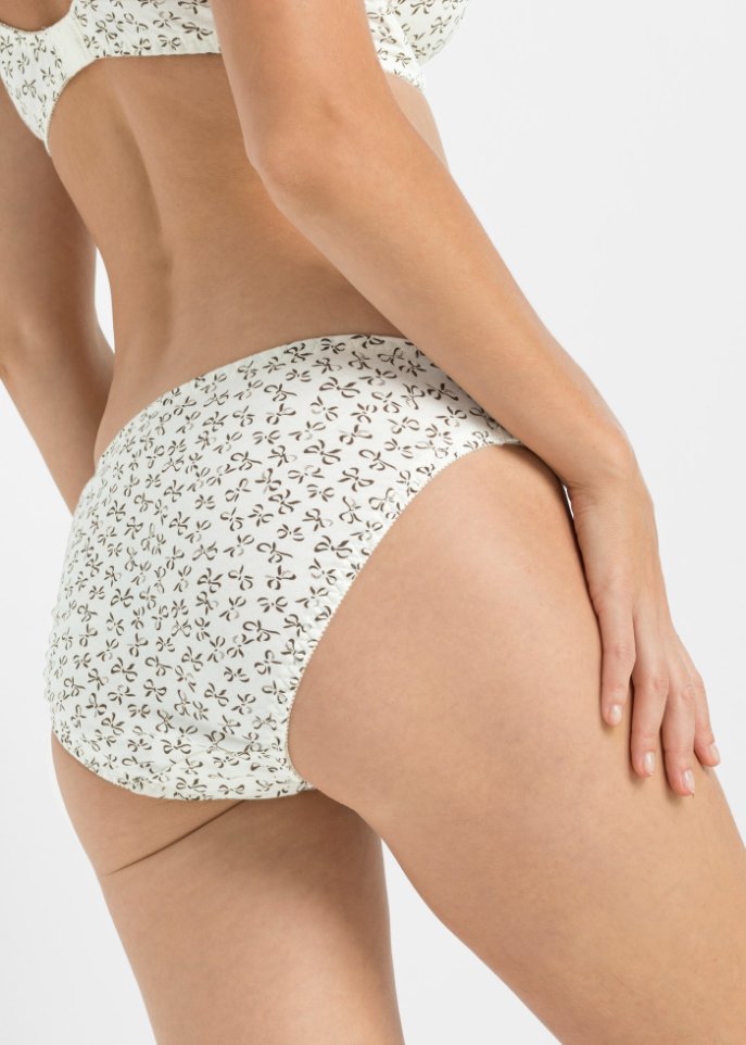 Slip mit femininem Druck (3er Pack)
