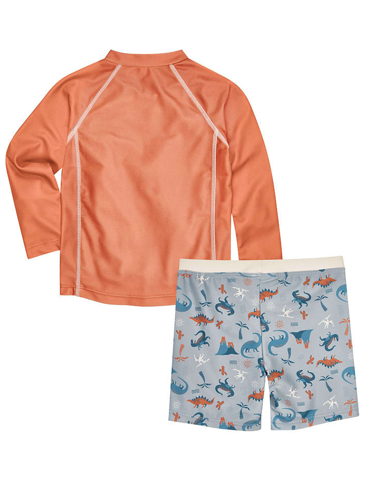 Playshoes 2tlg. Badeoutfit in Grau/ Orange günstig kaufen
