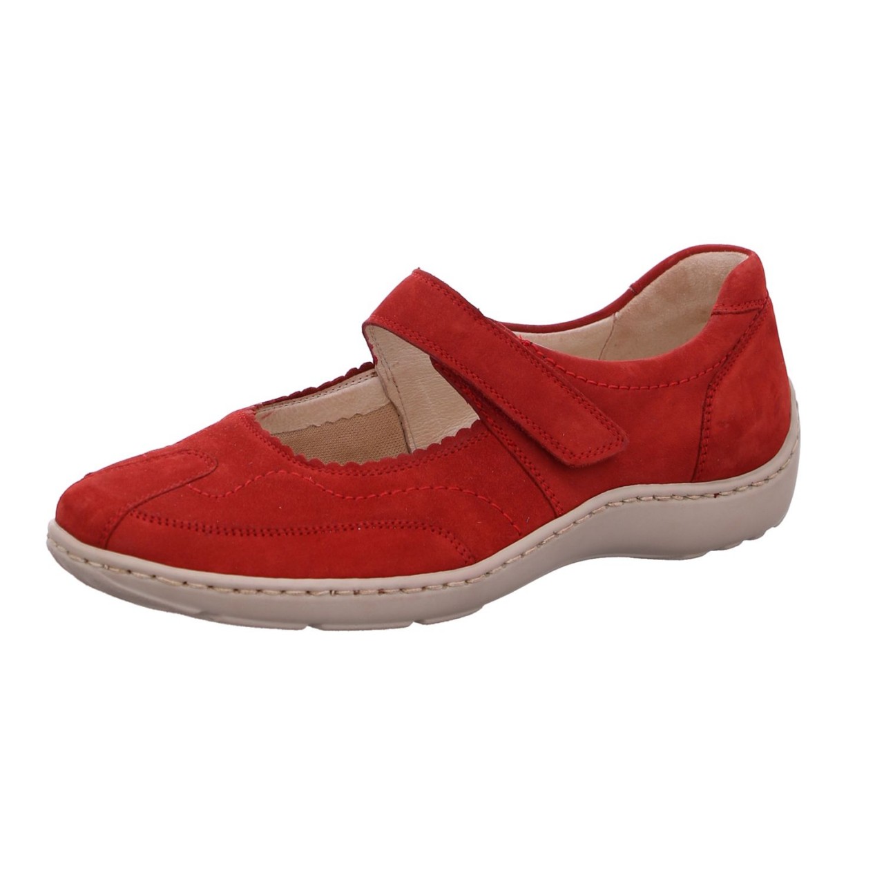 WALDLÄUFER Komfort Slipper rot 496302