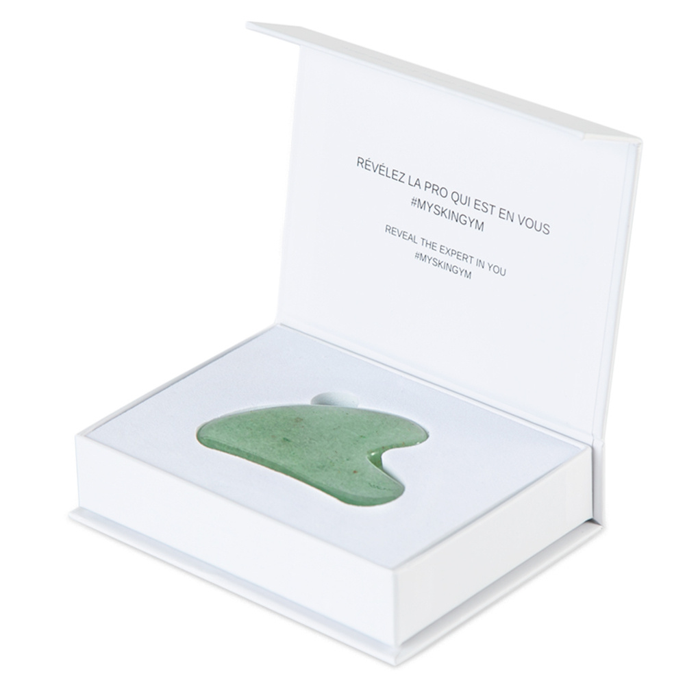 roll on jade Gua sha aventurine verte Gua sha