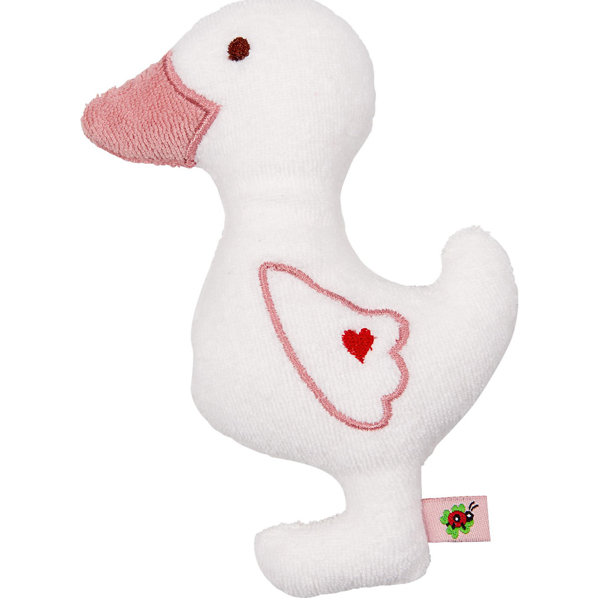 Kuscheltier & Halstuch Geschenkset BabyGlück Gans rosa
