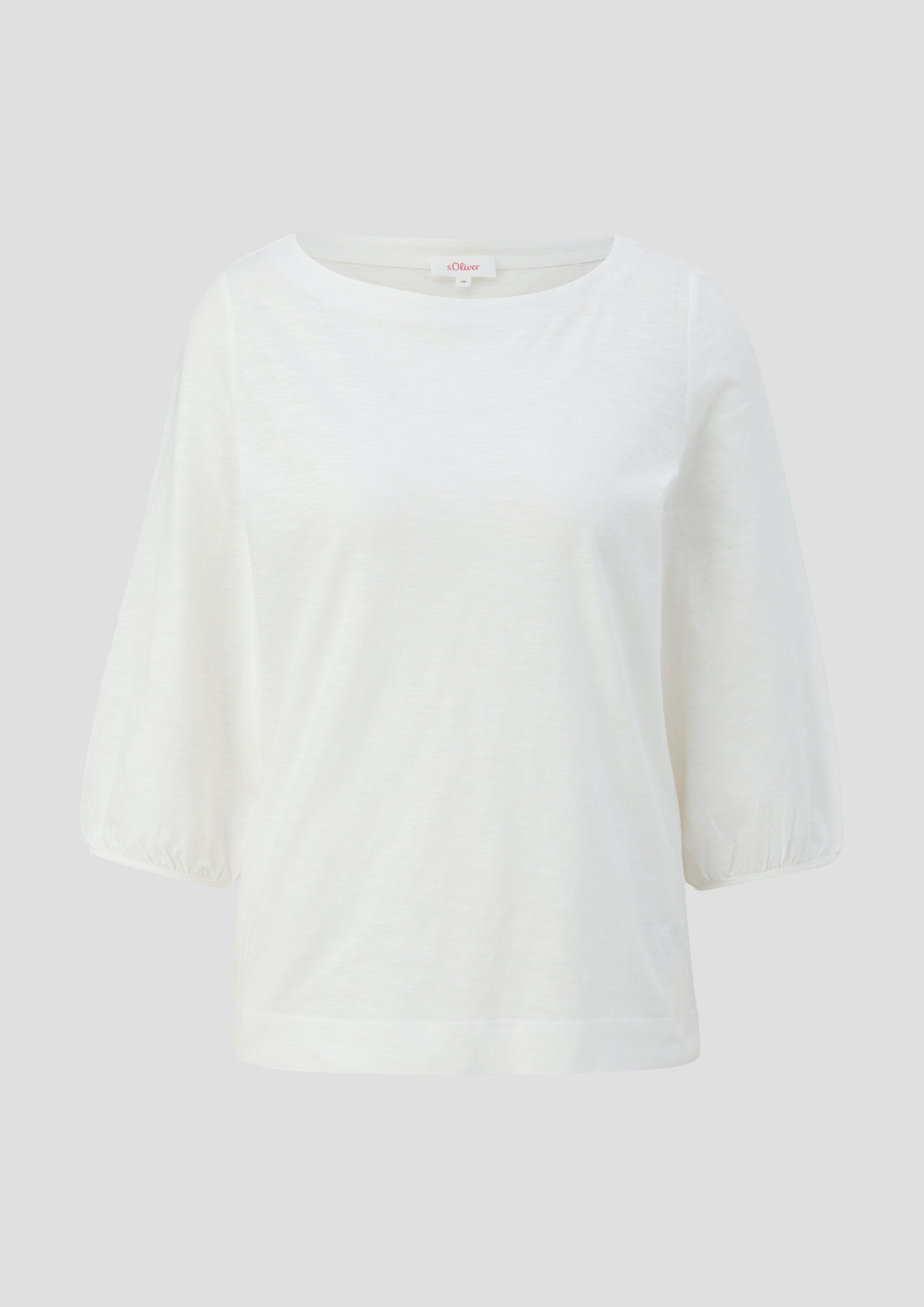 Baumwollshirt mit Puffärmeln  2145857-0210