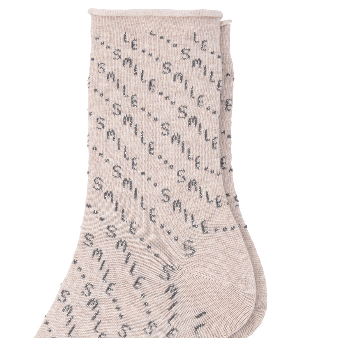 1 Paar Damen Socken mit Schriftzügen