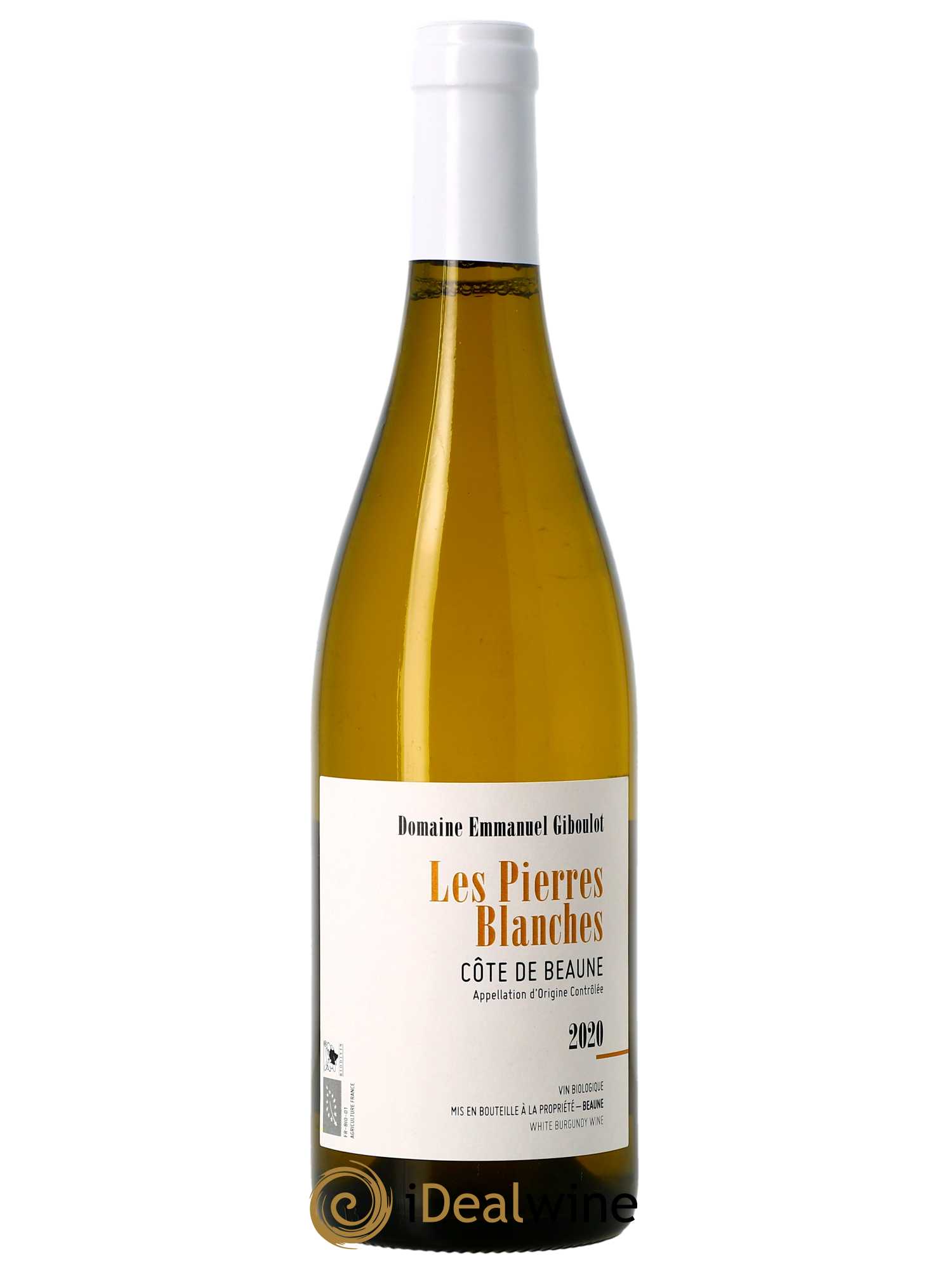 Côte de Beaune Les Pierres blanches Emmanuel Giboulot (Domaine)  2020 - Lot de 1 Bouteille