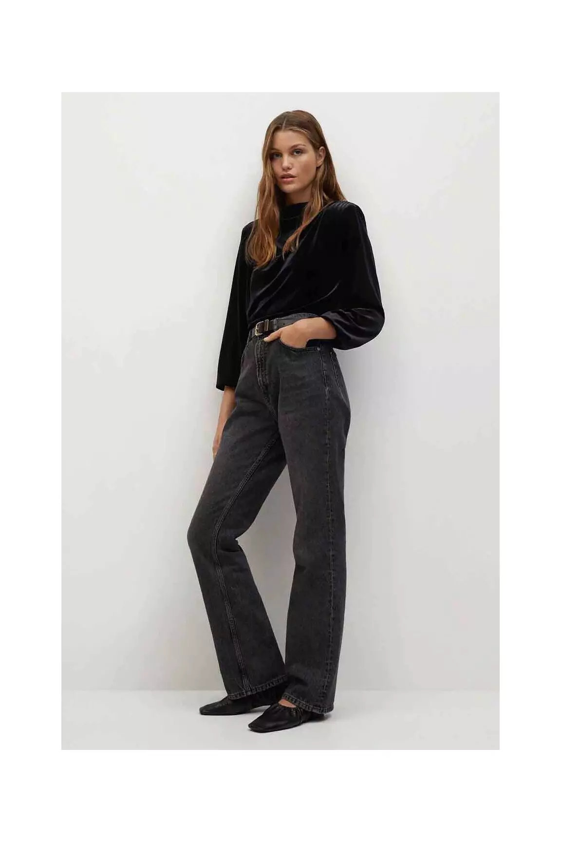 Mango Tops Femme couleur noir