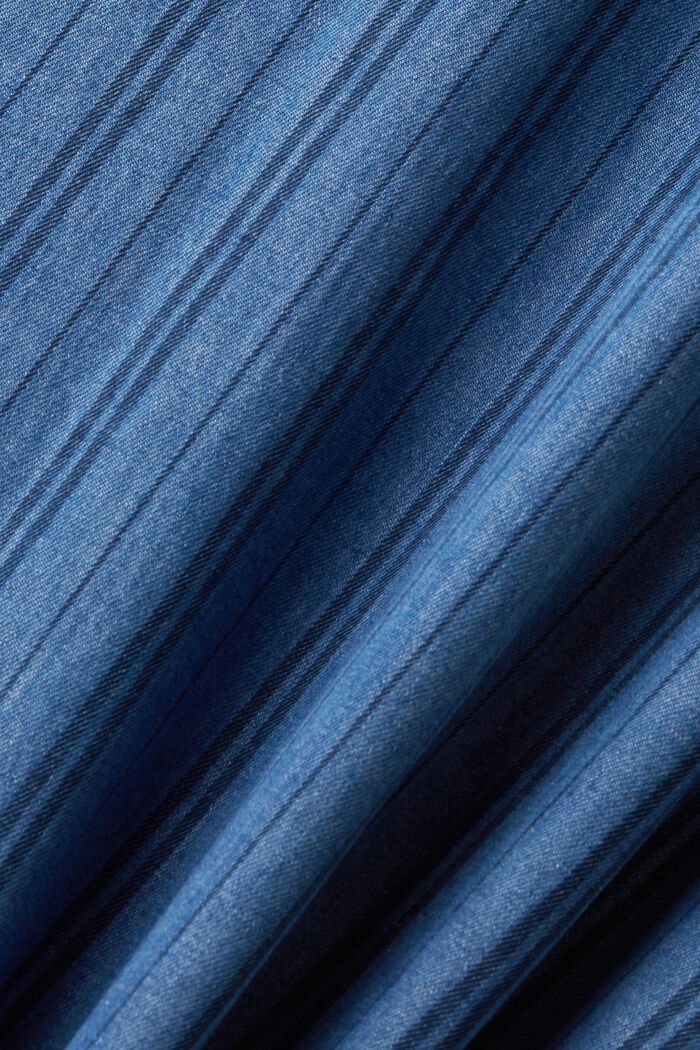 Schmal geschnittenes Jeanshemd mit Streifen